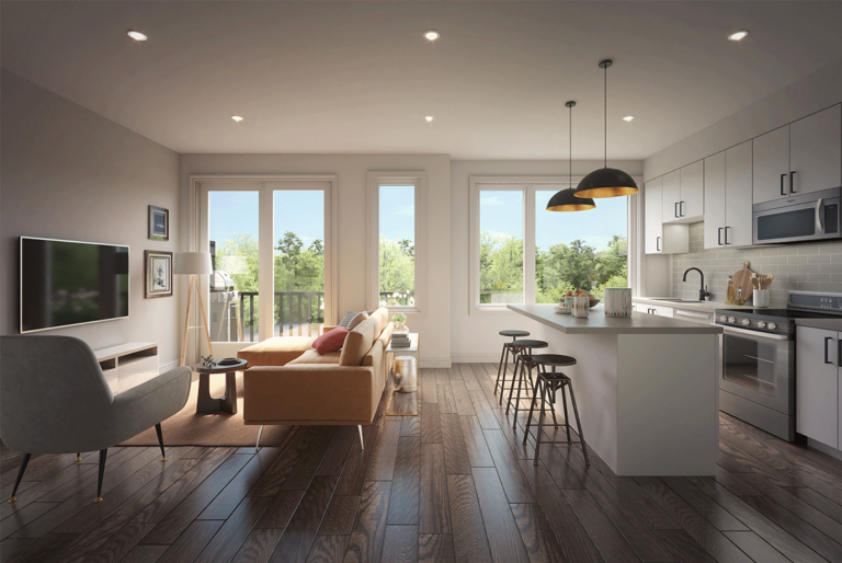 Stacked Town 2203 Kitchen at Pre-Construction Condos in Mississauga